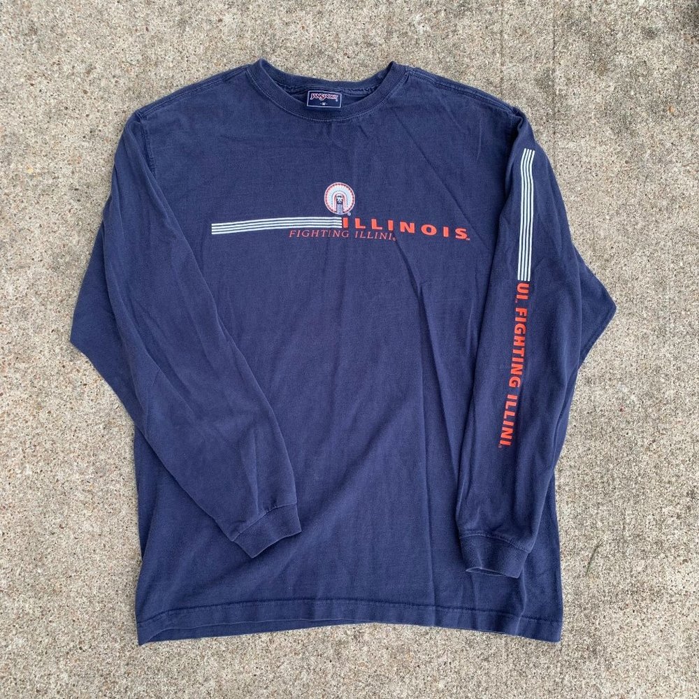 Vintage JanSport University Of Illinois Long-Sleeve Shirt